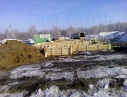 бетон зимой